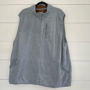 Venado Grey Fleece Vest Plus Size